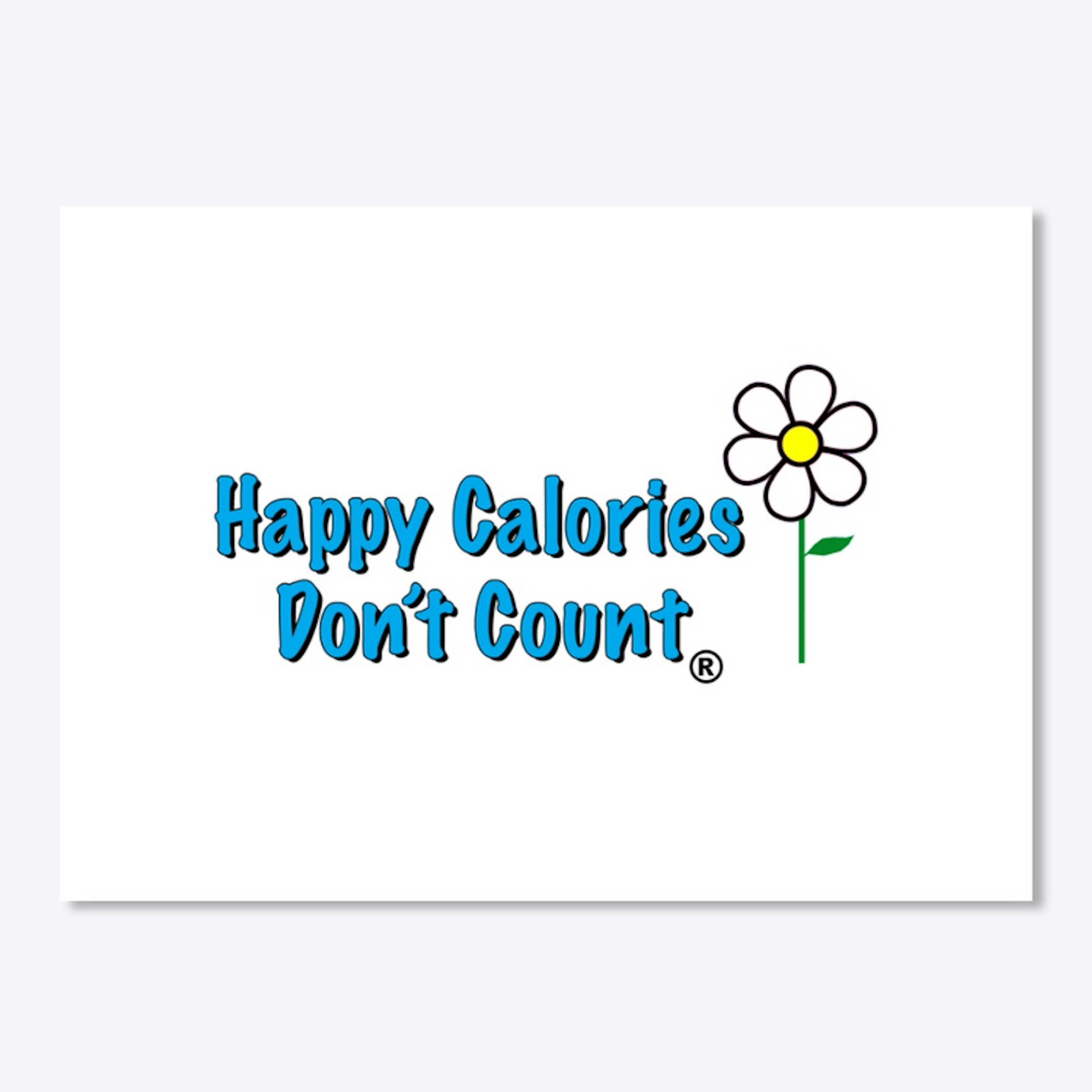 Happy Calories Don't Count Sticker
